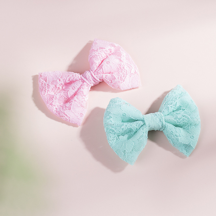 Children's Lace Bow Hair Clip display picture 1