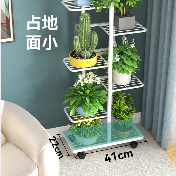 Flower stand multi-layer balcony rack iron plant placement flower…