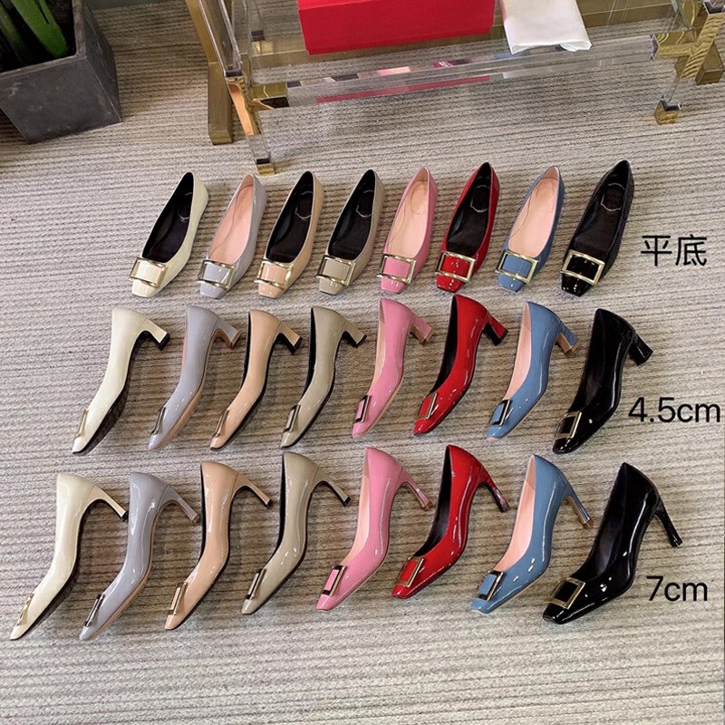 Classic Square Buckle Women's Shoes with Chunky Heels, Rv High Heels, Thin Heels, Square Toe, High-End Feel, Comfortable for Work and Commuting, Flat Shoes Classic Square Buckle Women's Shoes with Chunky Heels, Rv High Heels, Thin Heels, Square Toe, High-End Feel, Comfortable for Work and Commuting, Flat Shoes