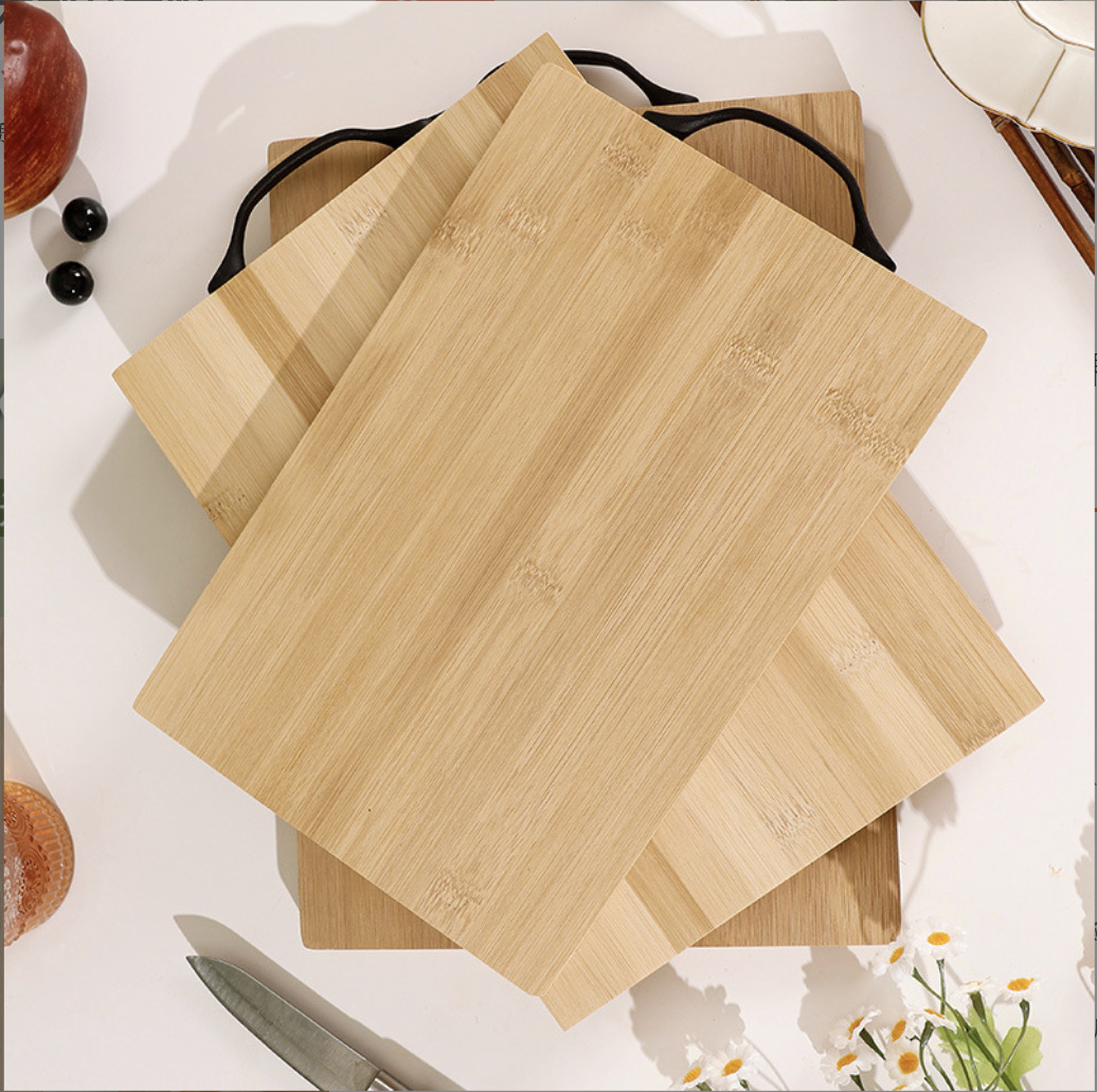 Tablas de cortar de bambú para el hogar, tablas de cortar pequeñas, mandos negros, tablas de cortar de cocina, tablas de cortar de frutas, tablas de cortar de doble uso
