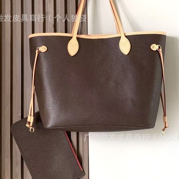 Cross-Border Wholesale New Neverfull Medium Tote Bag Large Capacity Handbag Shoulder Bag Sub-Mother Bag