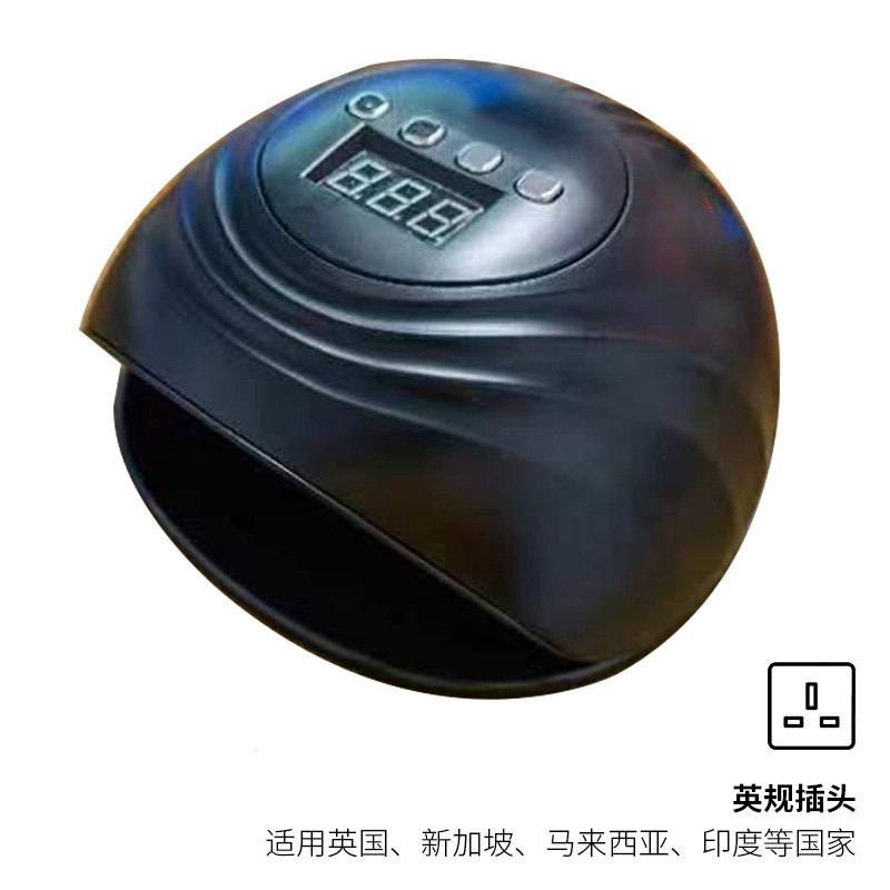 Lámpara de uñas de luz roja de alta potencia de 86W, lámpara de fototerapia UV LED para uñas, lámpara inteligente para curar uñas, transfronteriza