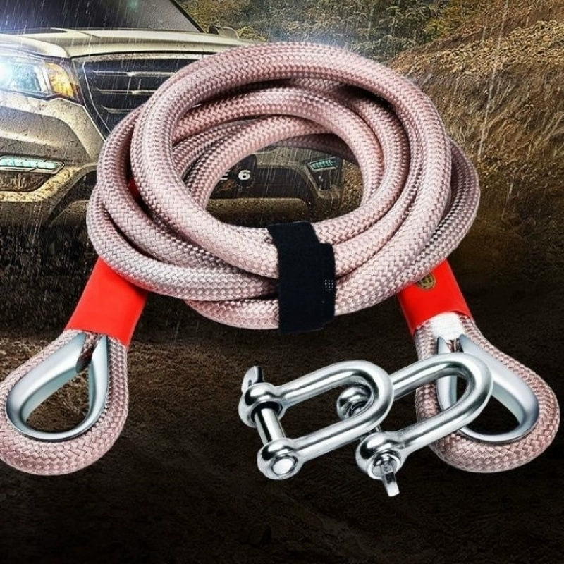 Автомобильный буксирный трос для бездорожья, специальный буксирный трос, высокопрочный ремень для бытового автомобильного прицепа, утолщенный и очень толстый