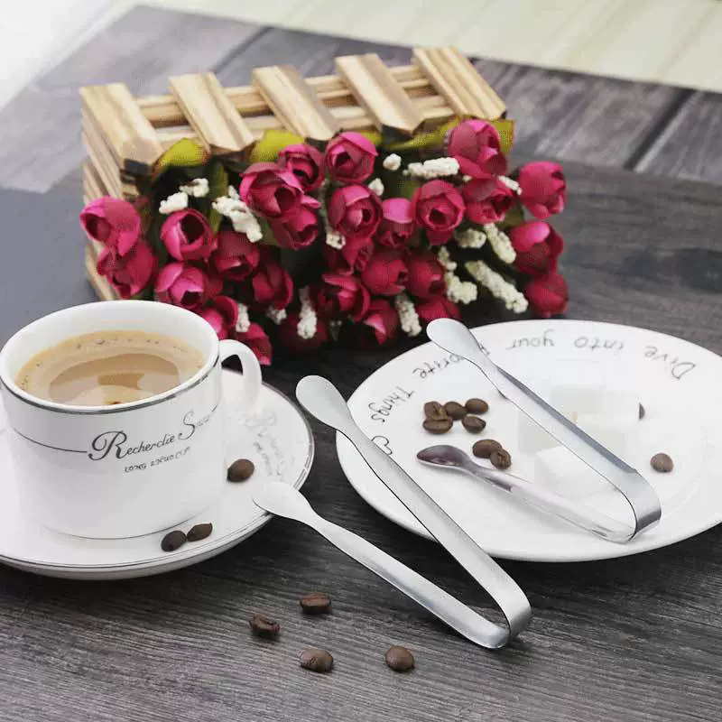 304 из нержавеющей стали маленький зажим для льда Ресторан рок сахар клип кофе Куб Сахар клип мини-еда клип льда зерна клип