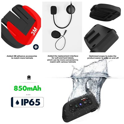 Intercom V6Plus — Motorcycle Helmet Headset