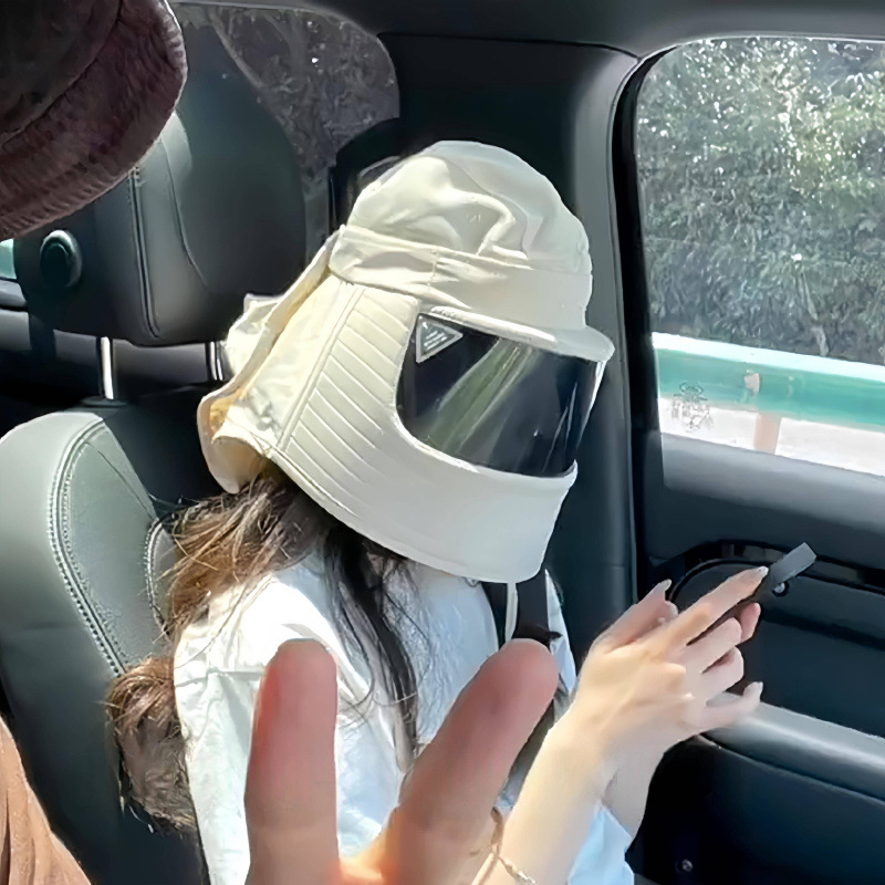 sombrero solar para automóviles eléctricos sombrero de sombrero solar para mujeres para montar máscara de soplado no volcado máscara integral para cubrir toda la cara apicultor al aire libre
