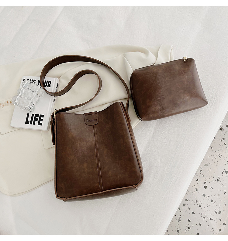 New fashionable and versatile women's single-shoulder bag and women's bag, a best-selling large-capacity bucket bun for European and American foreign trade undefined