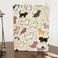 新款可爱猫咪A5硬壳横线笔记本高颜值开学季学生笔记手账记事本