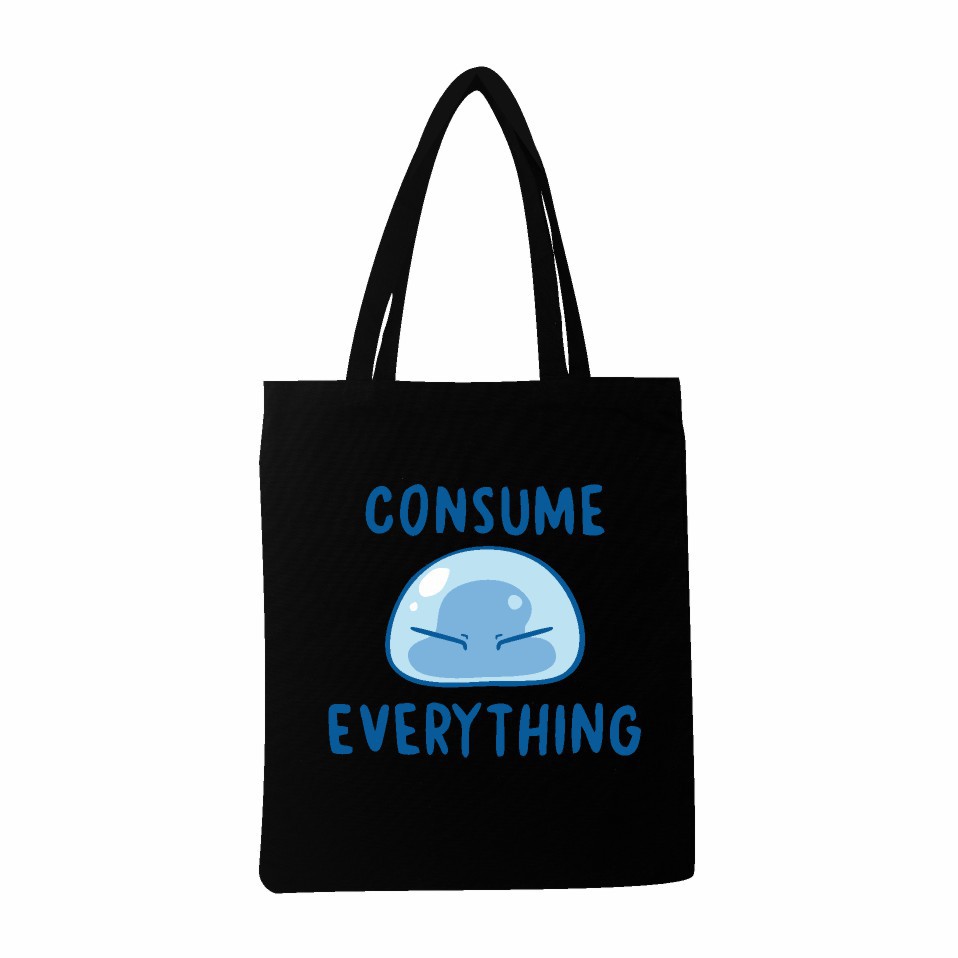 新品礼品袋关于我转生变成史莱姆这档事动漫周边帆布包单肩包