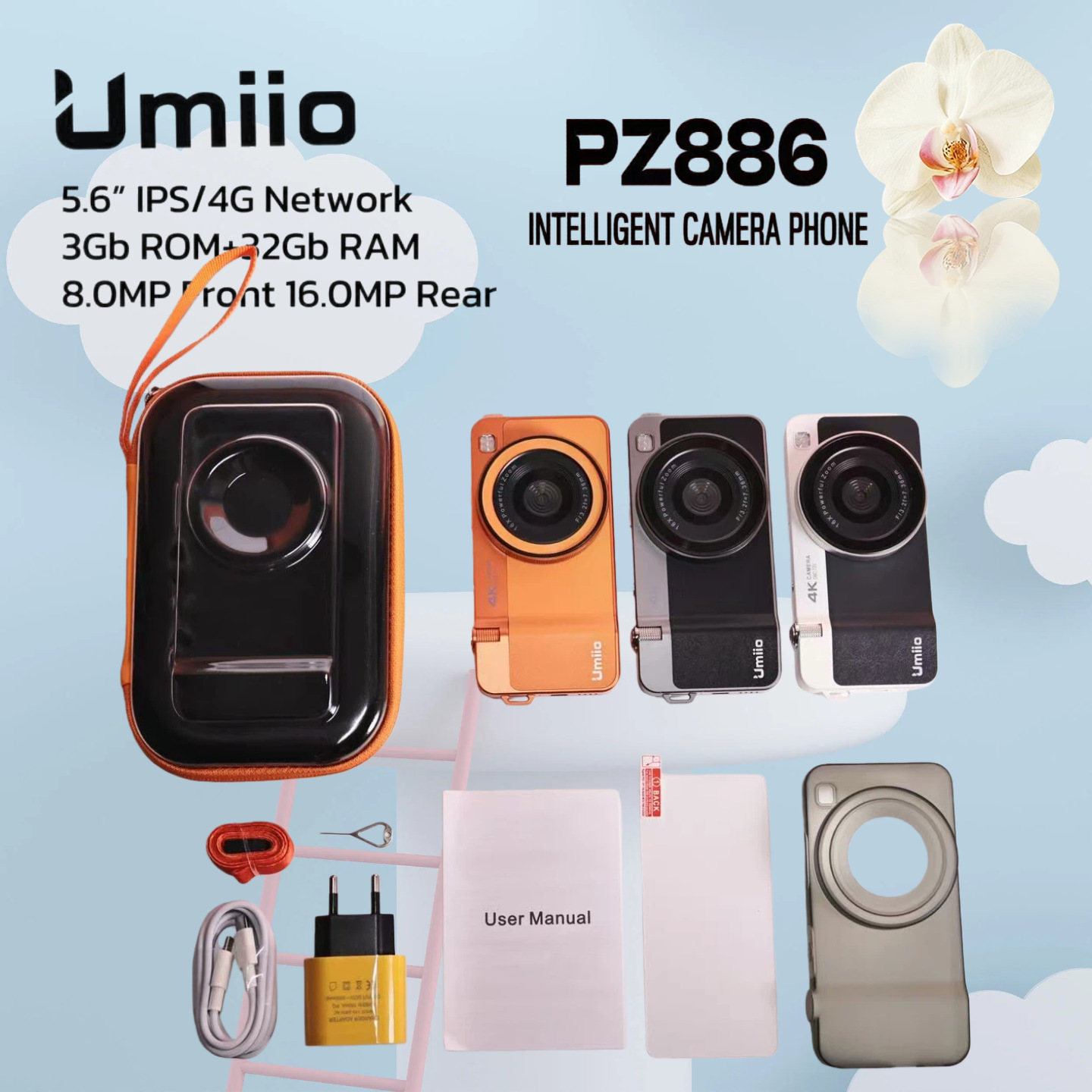 Umiio 5.6-Inch 4g Android 10.0 Smartphone Camera Phone Can Take Photos and Is a Great Gift