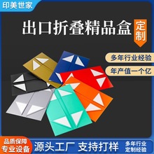 WG2024折叠包装礼盒橙色礼物盒空盒礼品盒印刷磁吸翻盖礼品收纳