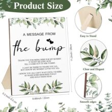 跨境婴儿满月卡木制餐桌活动卡新生儿仪式派对感谢卡装饰礼物摆件