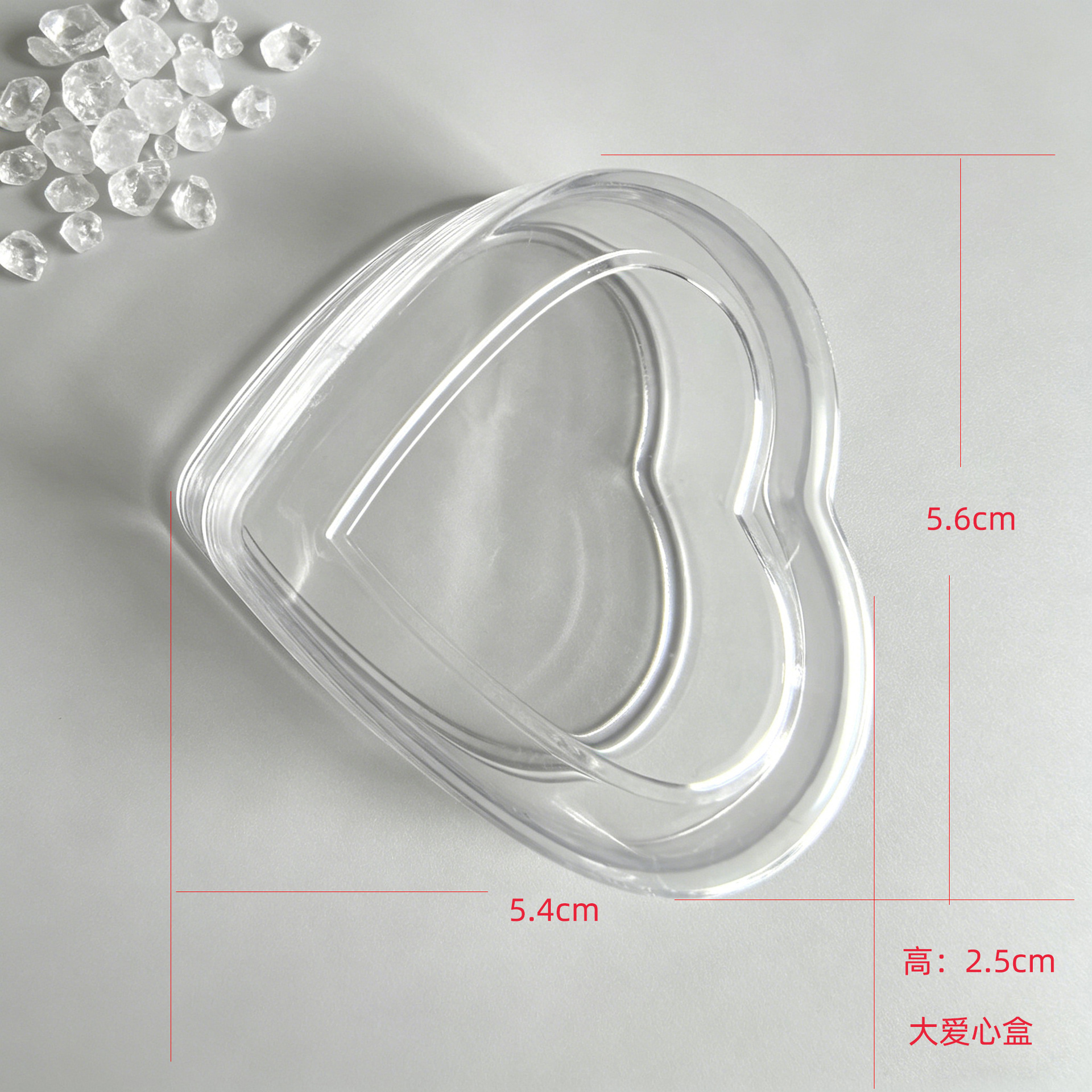 跨境DIY现货塑料高透明十字架项链饰品配件包装盒