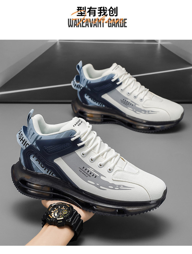 Giày chạy bộ nam đệm khí thoáng khí chống trượt giảm chấn kiểu dad shoes — 537 màu đen, 537 trắng xanh, 537 trắng đen chi tiết 4