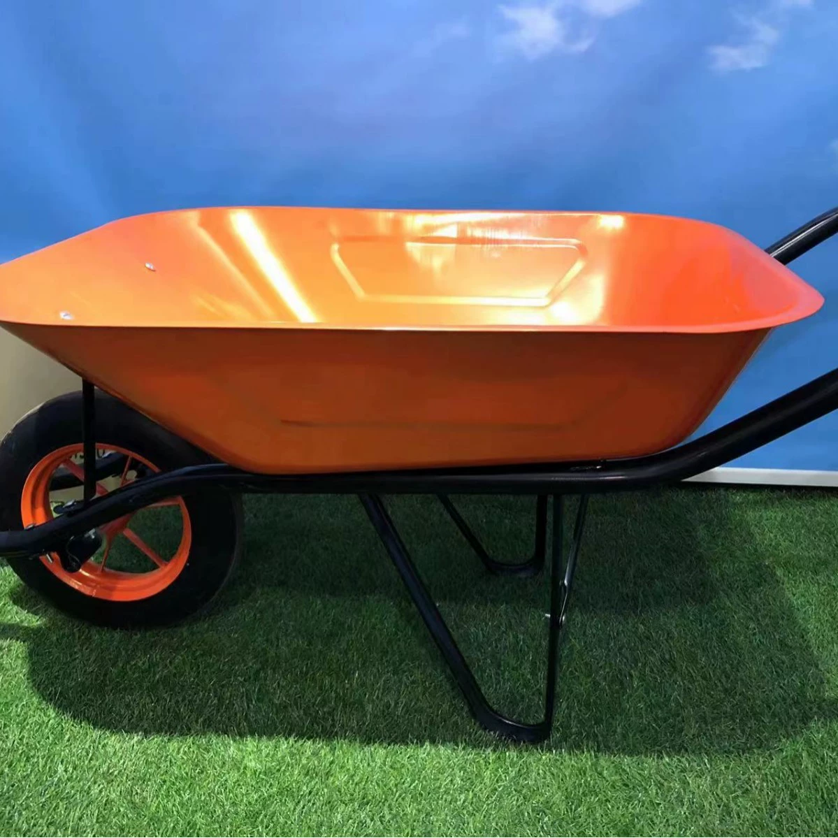 Внешняя торговля Строительная площадка инструменты для обработки Одноколесный велосипед тянуть кирпич тянуть цементную тележку сельскохозяйственный сад бульдозер