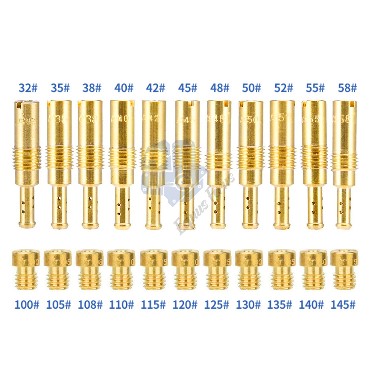 Suitable for Nibbi Pwk Oko Cvk Pwm Pe Carburetor Main and Auxiliary Metering Holes Idle Speed Fuel Injector 22Pcs