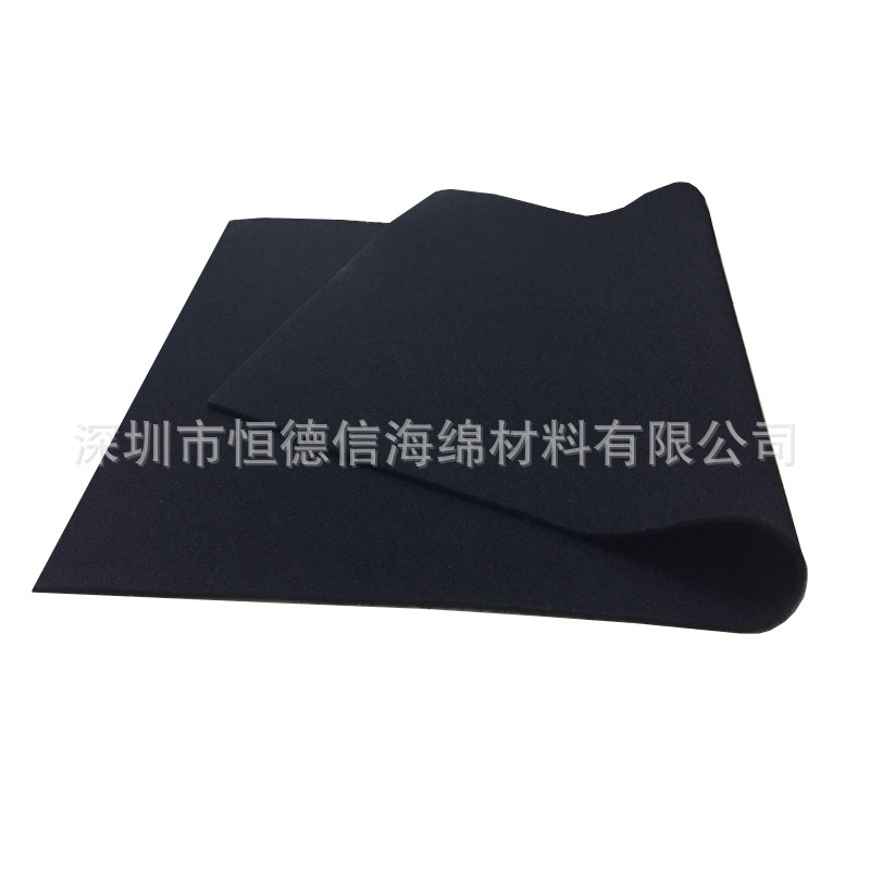 爆破棉高密度海绵空气过滤棉机箱服务器机柜定制黑色聚氨酯防尘棉