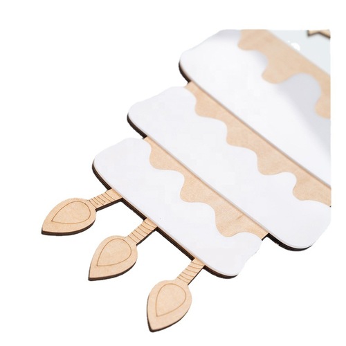 Birthday background wall sticker decoration, birthday celebration arrangement, wooden cake, baby birthday party, home decoration