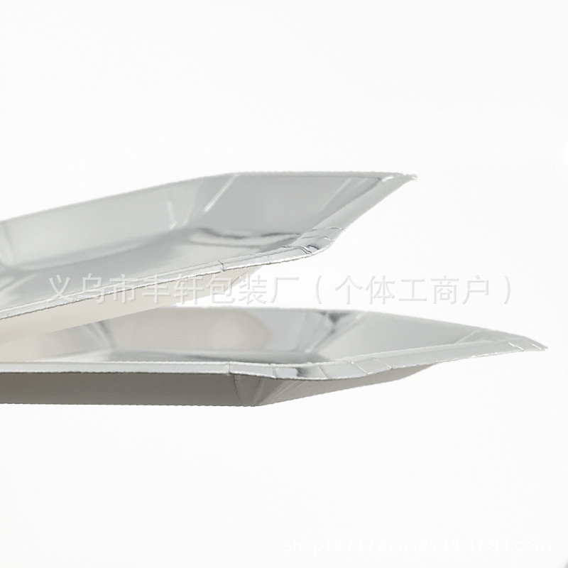 Plato de papel desechable transfronterizo de 7 pulgadas 9 pulgadas plato de papel de postre tarjeta blanca hexagonal de radio placa de forma especial fábrica directa