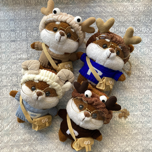 Cartoon Doll Squirrel Bag  New Trendy Cute Ugly Cute Chain Messenger Bag Girly Plush Small Bag