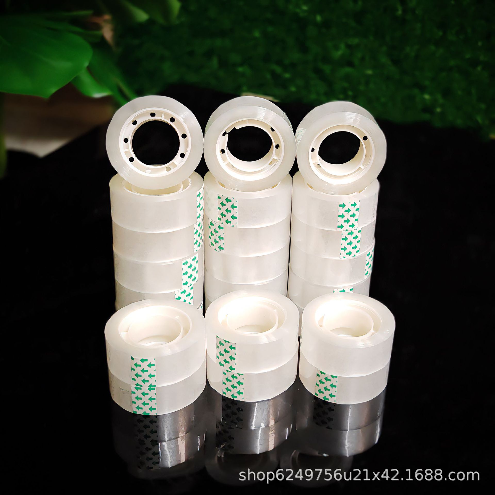 Papelería 12mm 18mm cinta adhesiva transparente material de embalaje de flores cinta adhesiva pequeña cinta adhesiva adhesiva al por mayor