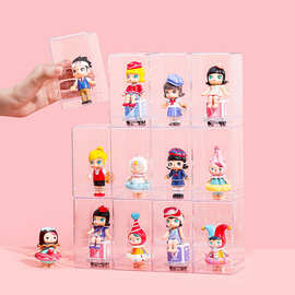 长方型透明盒PS硬塑料食品包装饲养斗鱼盒水晶泥盲盒婚庆糖果盒展