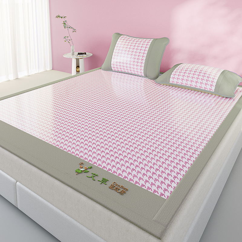 Nueva capa de cama de seda de hielo de verano de clase A 2025 nueva cubierta protectora de colchón todo incluido sábana cubierta de cama de tres piezas