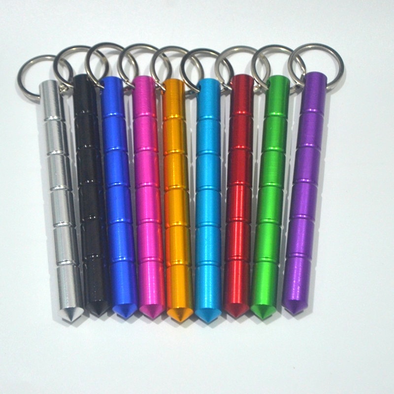 圆头防狼防身短棍 铝合金钥匙棍尖头棍 自卫古巴藤酷棍应急破窗器