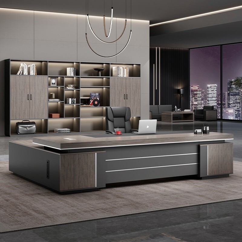 Boss Table Office Table and Chair Combination Simple Modern President Table Manager Table Chief Executive Desk Office Furniture suit