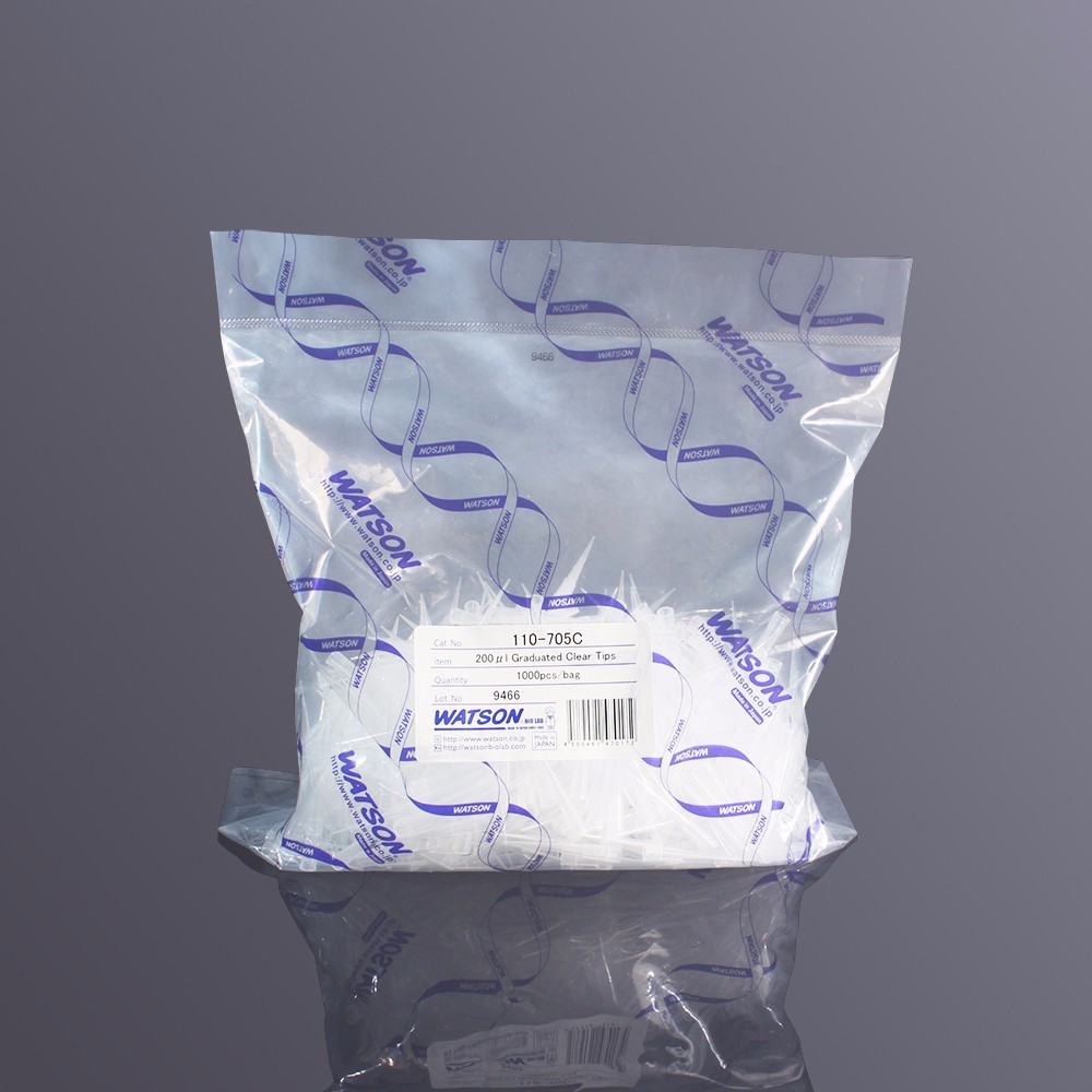 WATSON 110-705C 200ul袋装吸头,带刻度,非无菌1000个/包