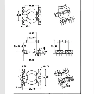 PQ2622.5 变压器骨架 电木骨架定制批发