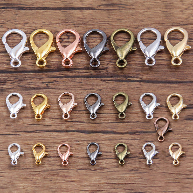 1 3 size multicolor diy alloy jewelry lobster clasp necklace bracelet jewelry connector jewelry accessories