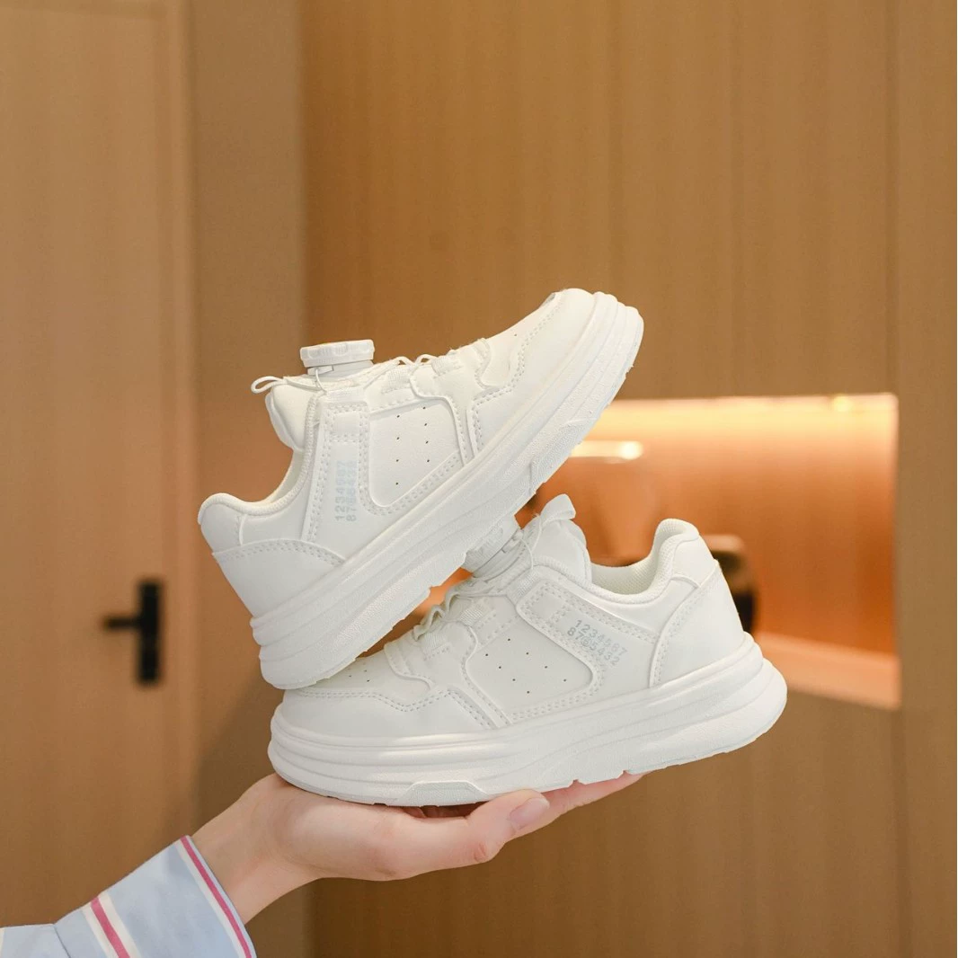 Hilan Cat, осень 2023, новая детская обувь, удобная студенческая обувь на липучке, прямые продажи с фабрики, белые туфли AB8385