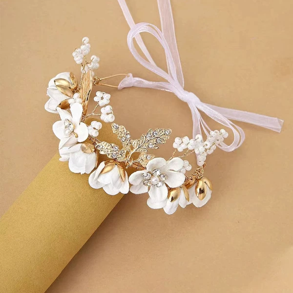 White, flowered