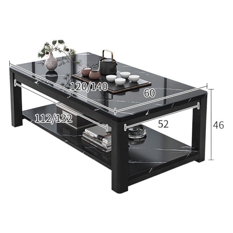 Mesa de café Oficina minimalista mesa de té Luz de lujo moderno minimalista Mesa pequeño apartamento mesa de café de vidrio templado sala de estar hogar