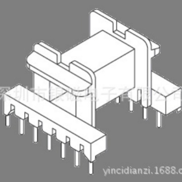 EF20型YC-EF-2510 7+7P骨架BOBBIN,厂家直销变压器骨架电感底坐