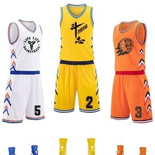 新款篮球服套装男大学生比赛运动球衣青少年儿童速干篮球队服批发