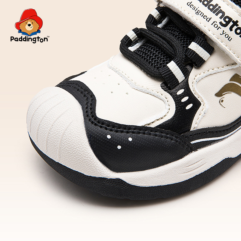 Paddington Bear 2025 otoño nuevo ligero antideslizante para hombres y mujeres zapatos blancos de la escuela zapatos deportivos para bebés