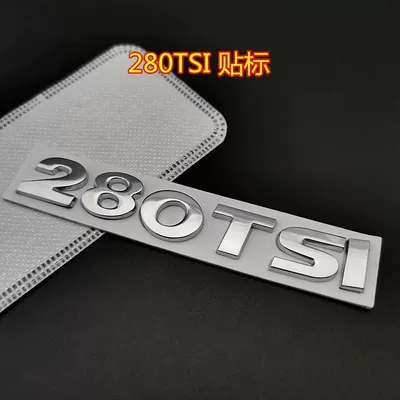 letter stickers for old models: Car logo - standard-old-model-small-size-280tsi-with-labeling