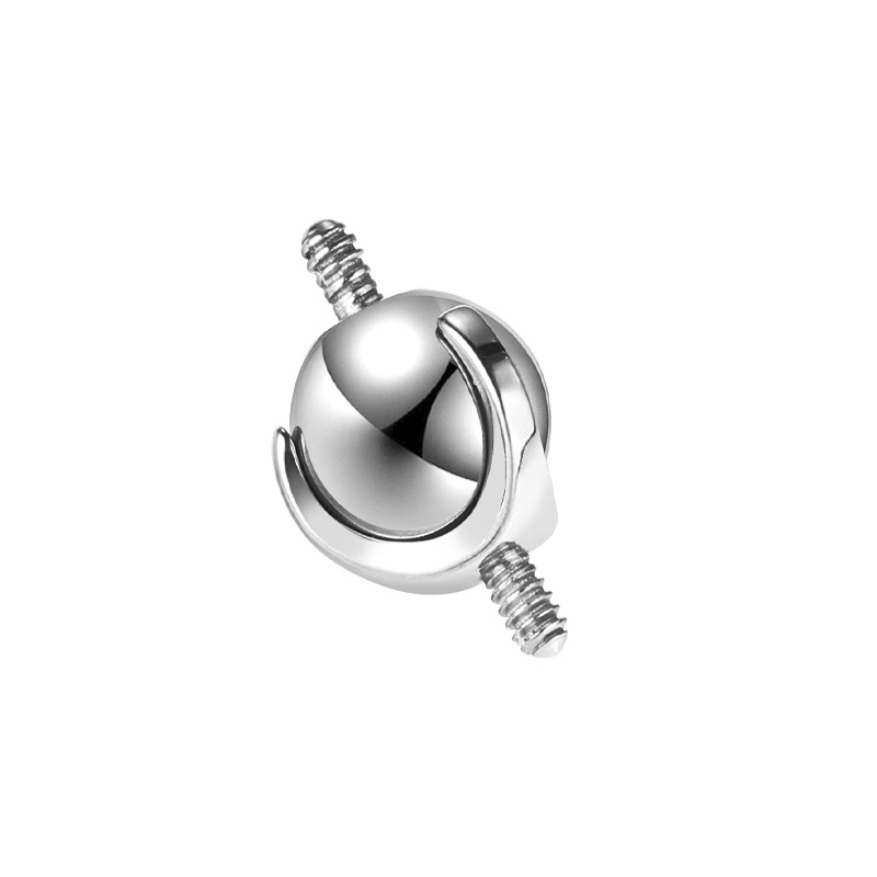 Pointed titanium steel lip stud product view