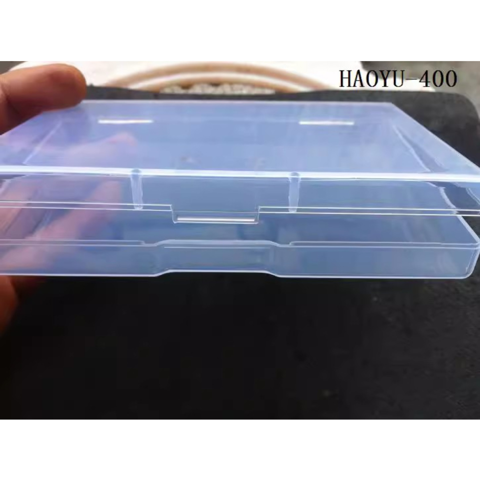 Flip transparente PP caja de embalaje de plástico accesorios piezas caja de almacenamiento caja de la medicina cara caja de polvo de lavado caja de joyería