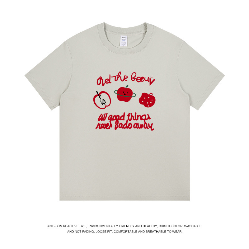 メンズ和風パーソナライズプリントコットン半袖Tシャツ、レディーストレンディラウンドネックルーズデザイントップス、メンズTシャツ卸売|undefined