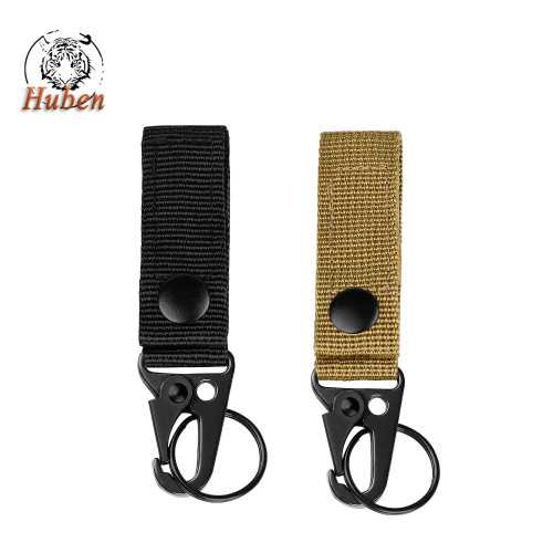 Outdoor tactical nylon webbing buckle, military fan belt multi-functional carabiner, eagle beak hook, molle hook