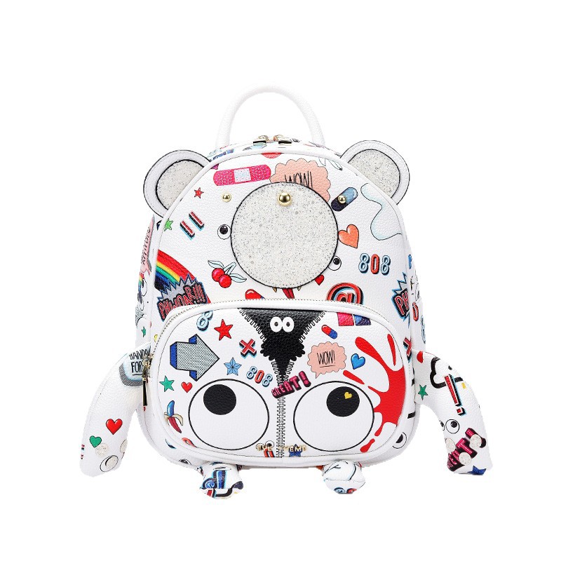 2024 nueva tendencia de moda para mujer, sentido de alta gama, personalidad casual, marca de moda, bolso de cuero suave, mochila 1779 #