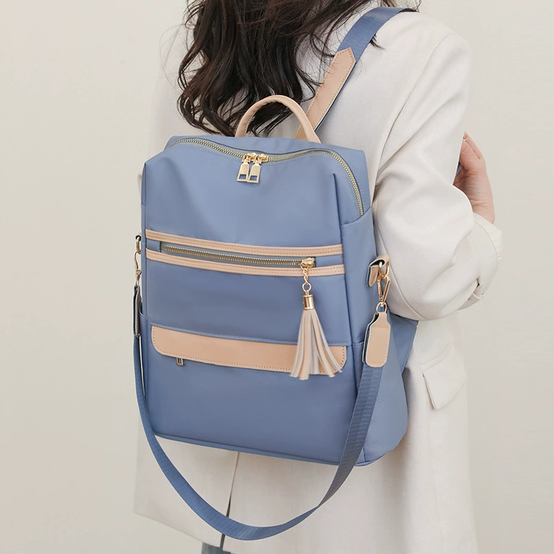 Backpack for leisure, quality trend capacious bag