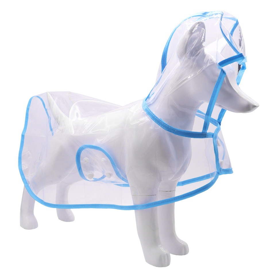 Chubasquero transparente para perros, ropa de verano para mascotas, impermeable de cuatro patas, chubasquero todo incluido para perros, ropa de PVC para cachorros, ropa para perros