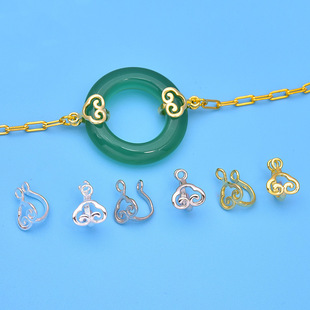 S925���y���������h�AȦ�׿ۿ� DIY�朿��^ƽ����Ȧ���y����
