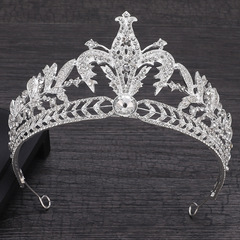 New Style Wedding Crown Headpiece for Brides, Grand, European and American Luxury, Water Diamond Wedding Evening Wedding Style Crown Accessory