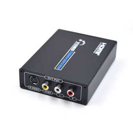 HDMI转AV/S端子转换器hdmi to av视频转换器hdmi转av+Svideo1080P