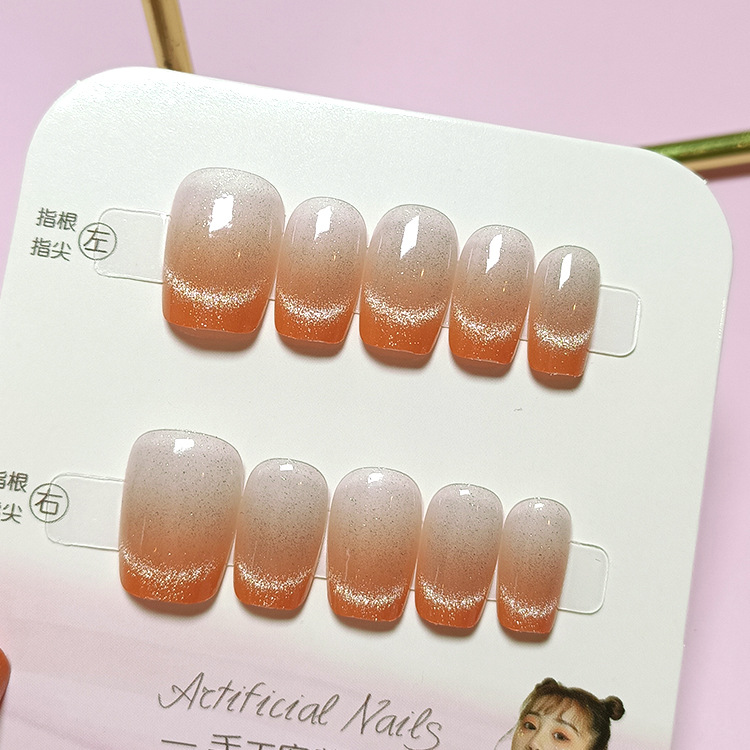 Diez piezas de piezas de uñas de alta calidad hecha a mano, Douyin Xiaohongshu, parche de uñas de venta caliente, armadura de ojo de gato de cristal image 36